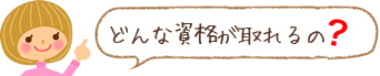 どんな資格が取れるの?